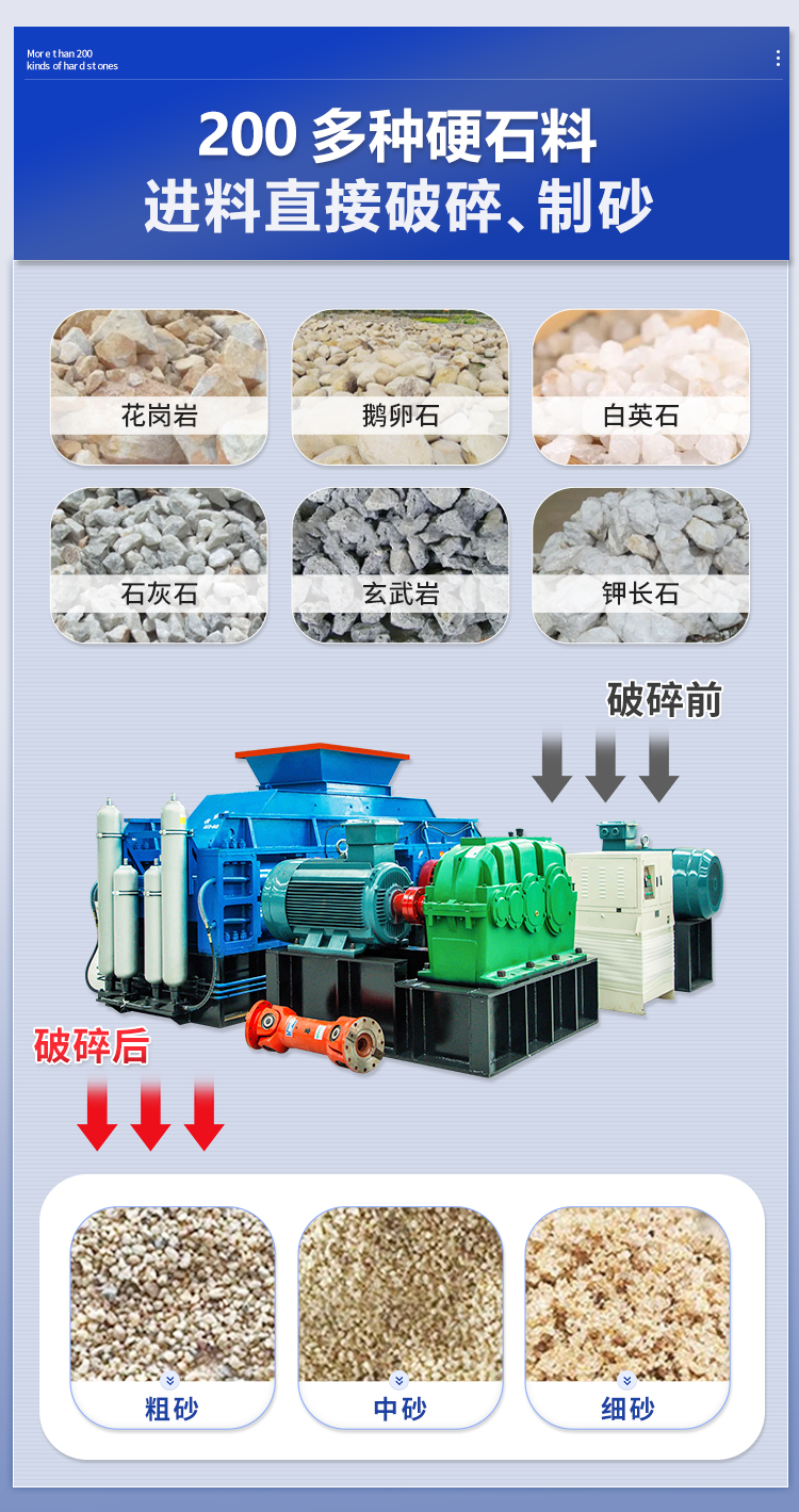 石料廠對輥制砂機 石料廠對輥制砂機